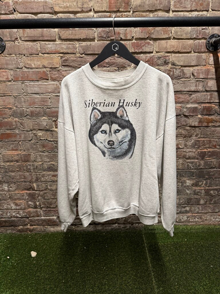 Vintage 1990s Siberian Husky Crewneck Tee sz XXL