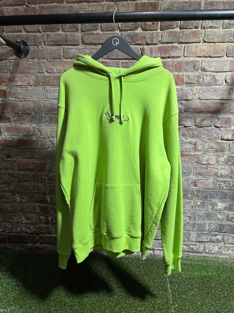 Supreme Tag Logo Hoodie Lime Sz. XL