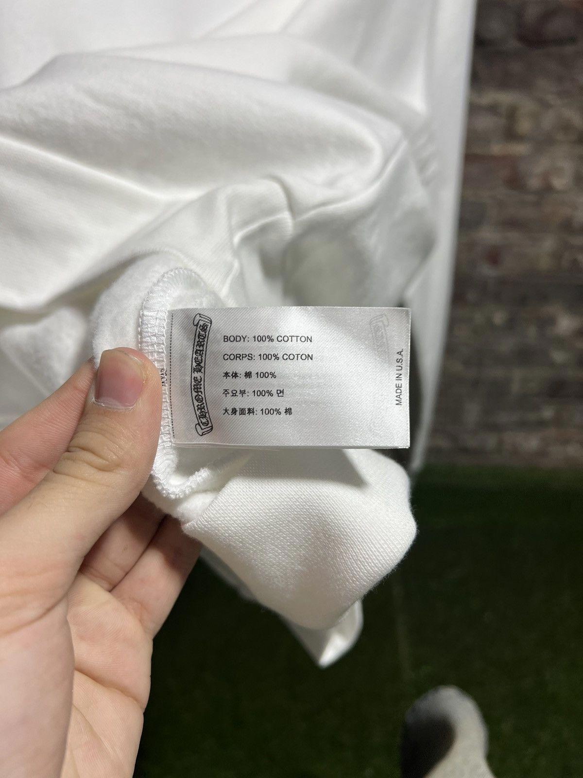 Chrome Hearts Neck Script White Crewneck Sz. M