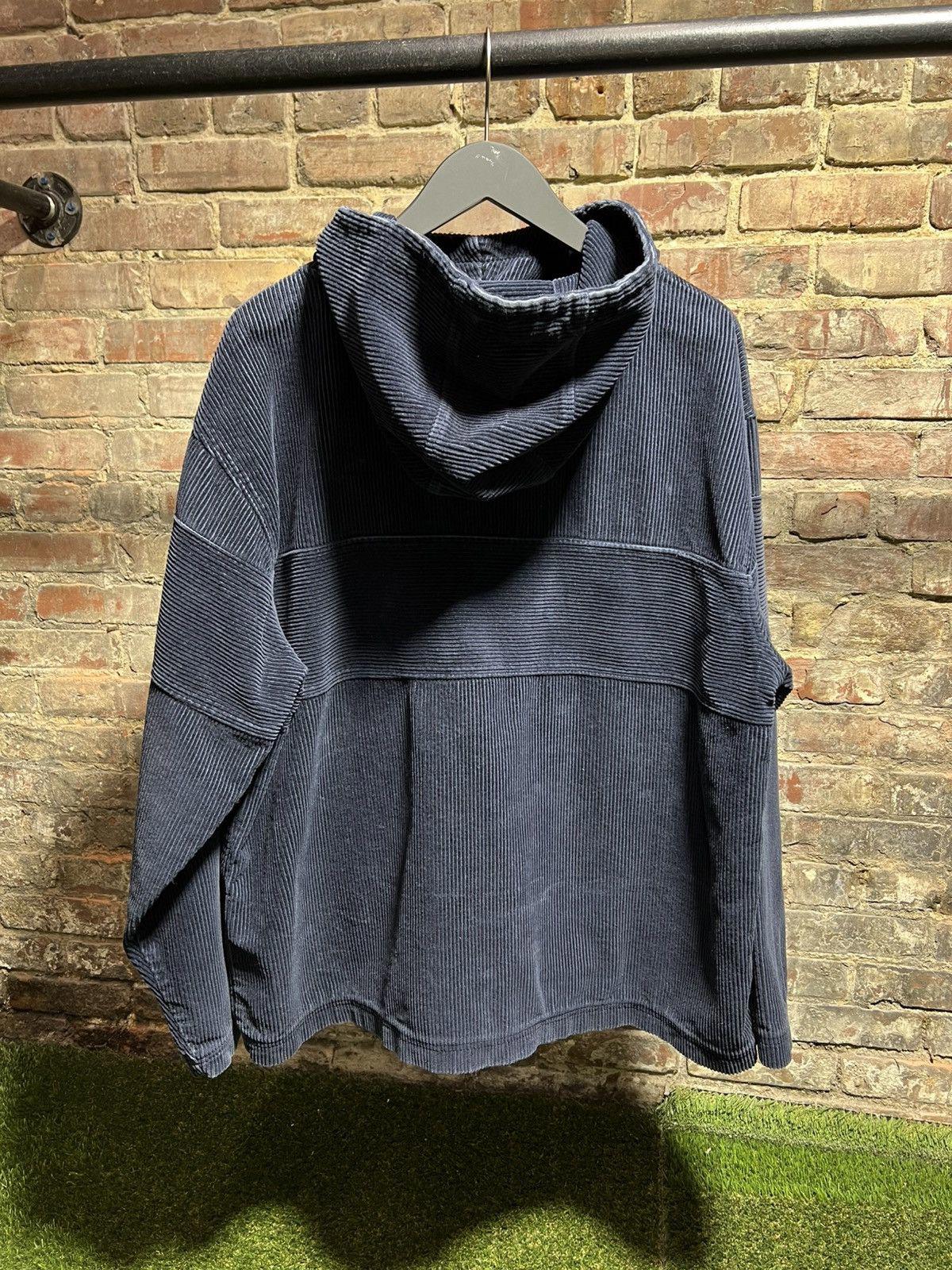 Kith Corduroy Navy Pullover Hoodie Sz. M