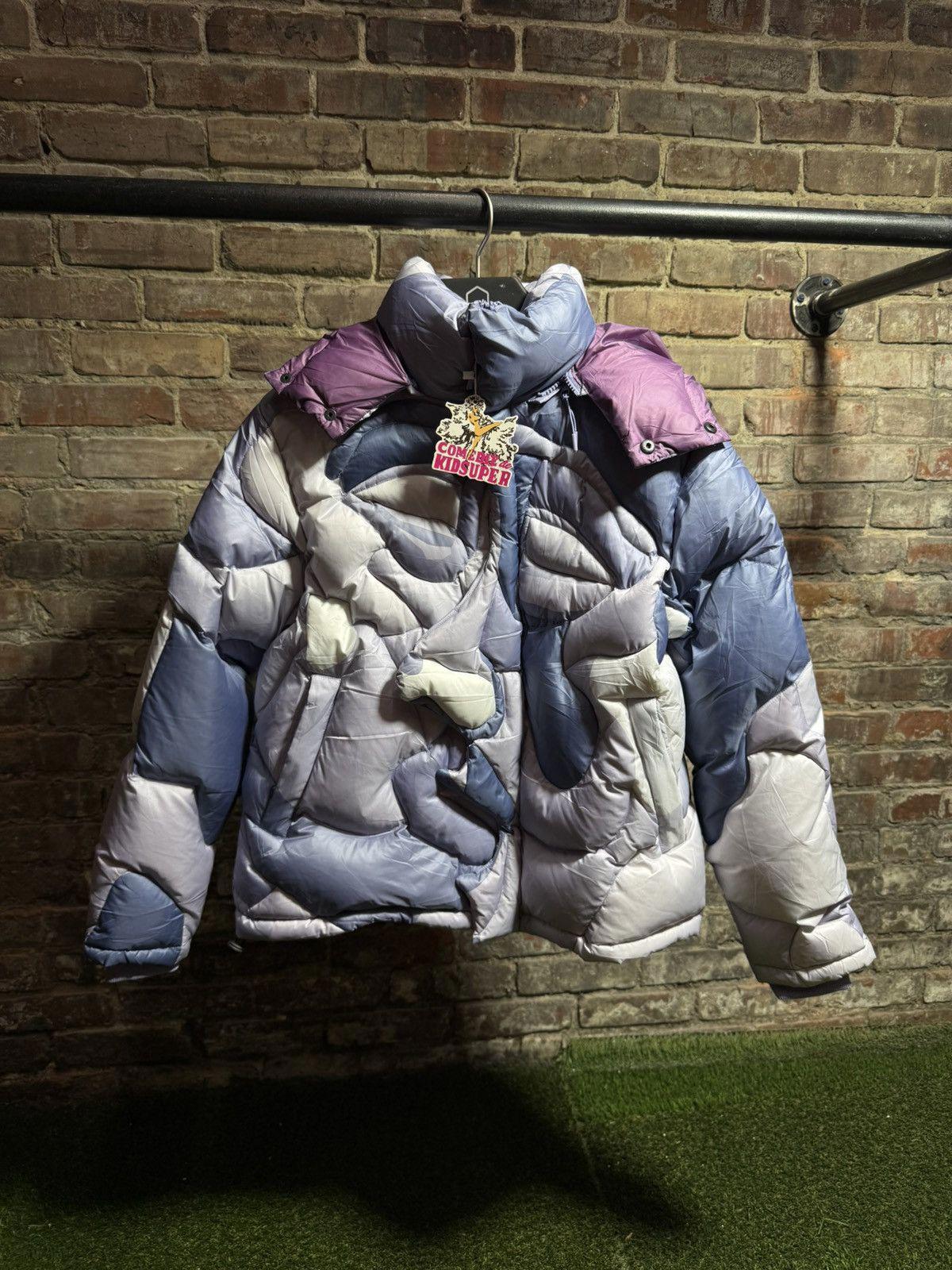 KidSuper Kissing Puffer Blue Sz. S