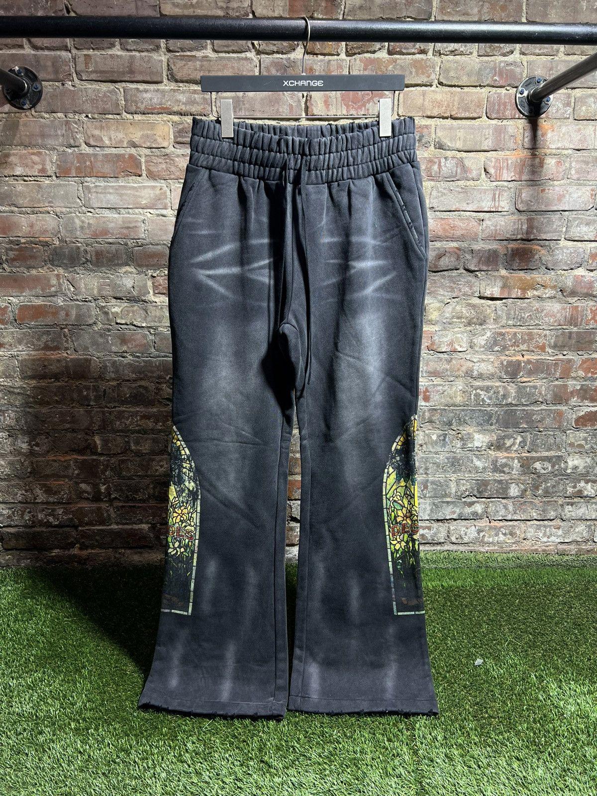 Who Decides War Faded Sweatpants Black Sz. (S-L)