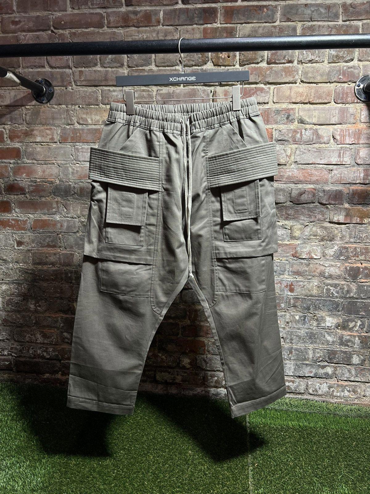 Rick Owens Drkshdw Cropped Creatch Cargo Pants Sz. L