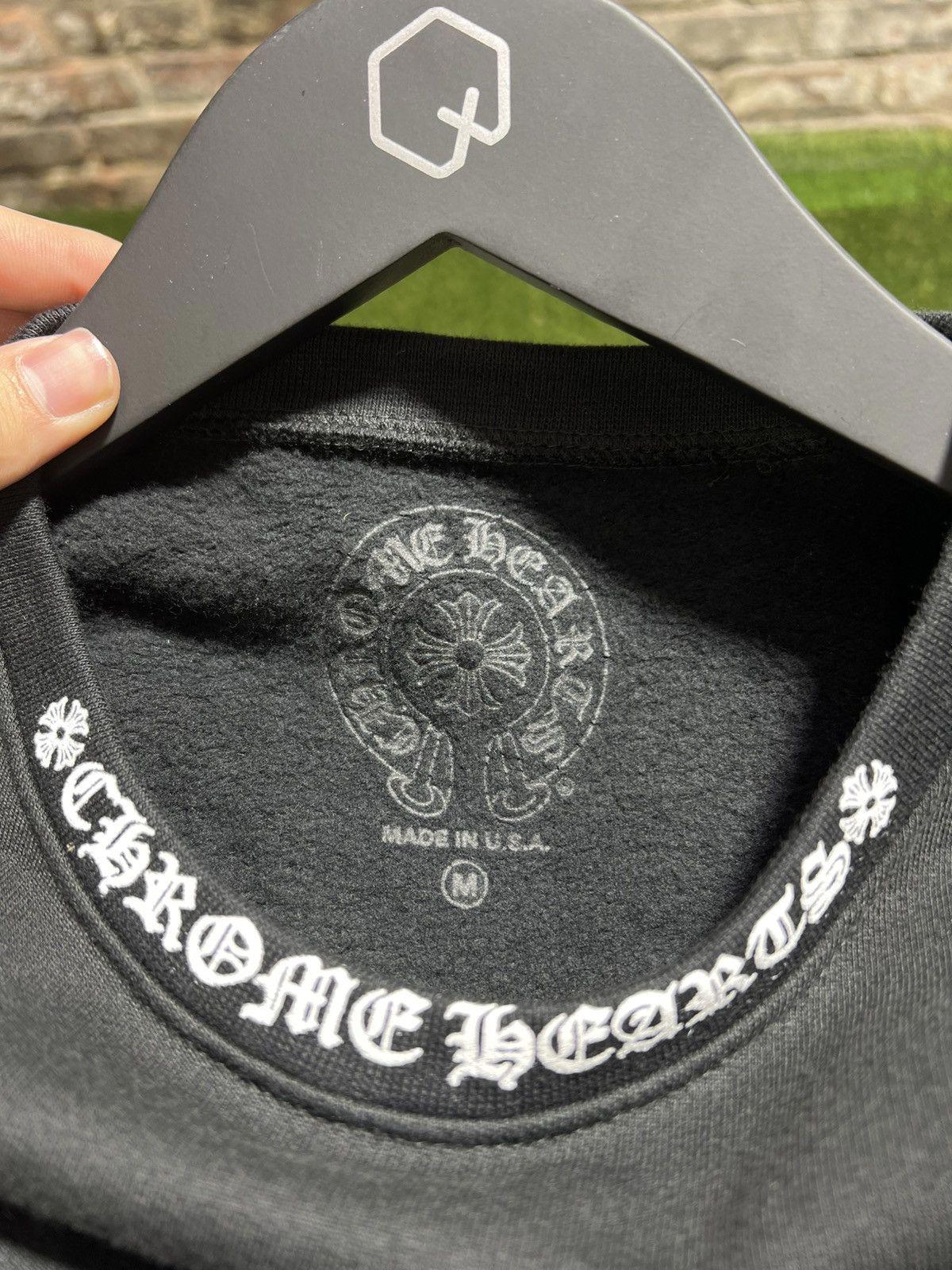 Chrome Hearts Neck Script Black Crewneck Sz. M