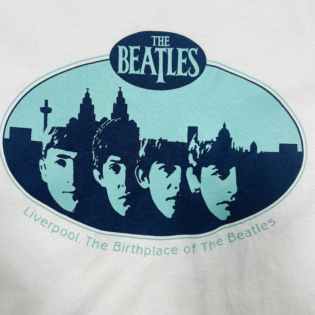 Vintage The Beatles Liverpool Tee White Sz. L