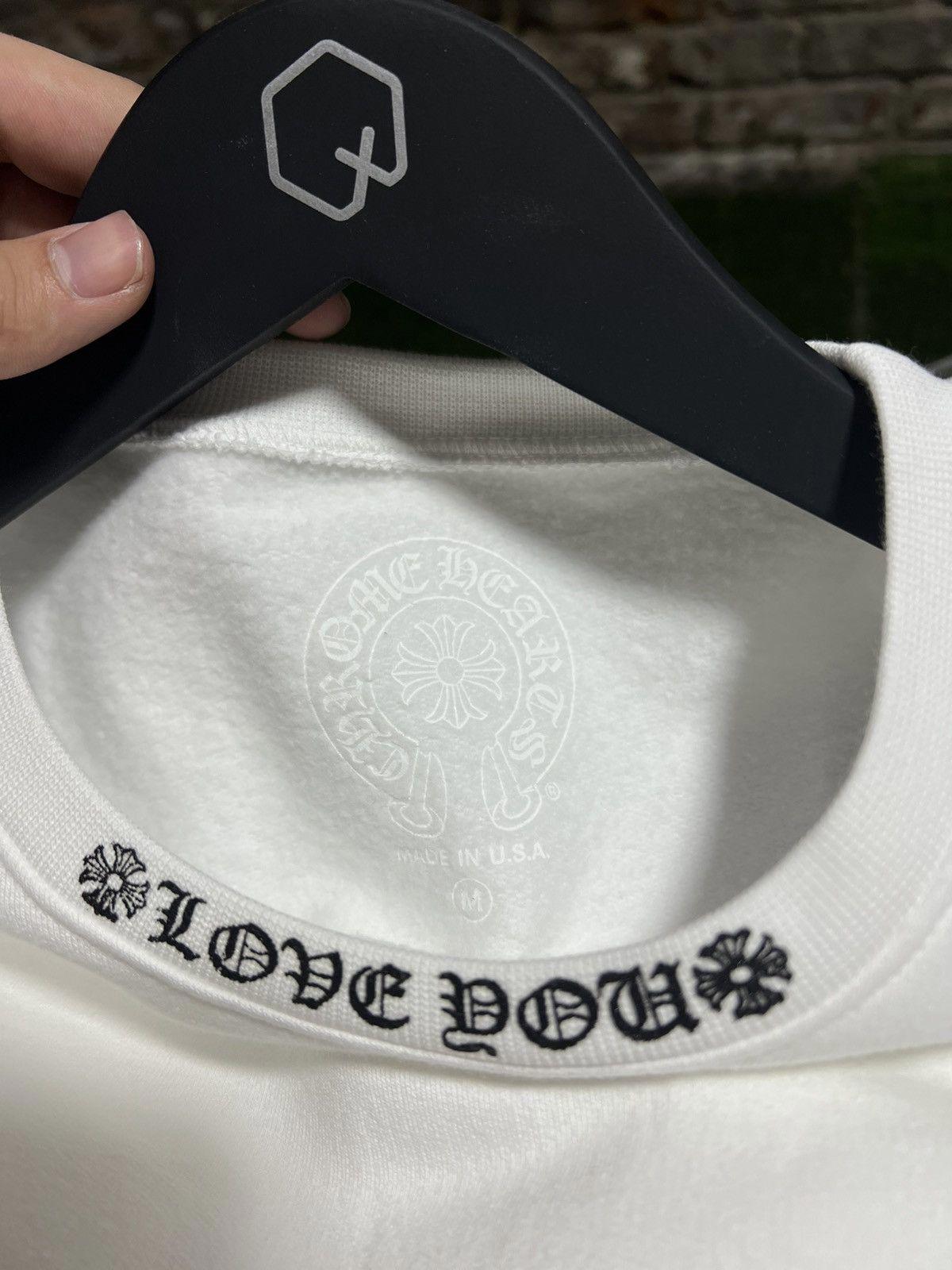 Chrome Hearts Neck Script White Crewneck Sz. M