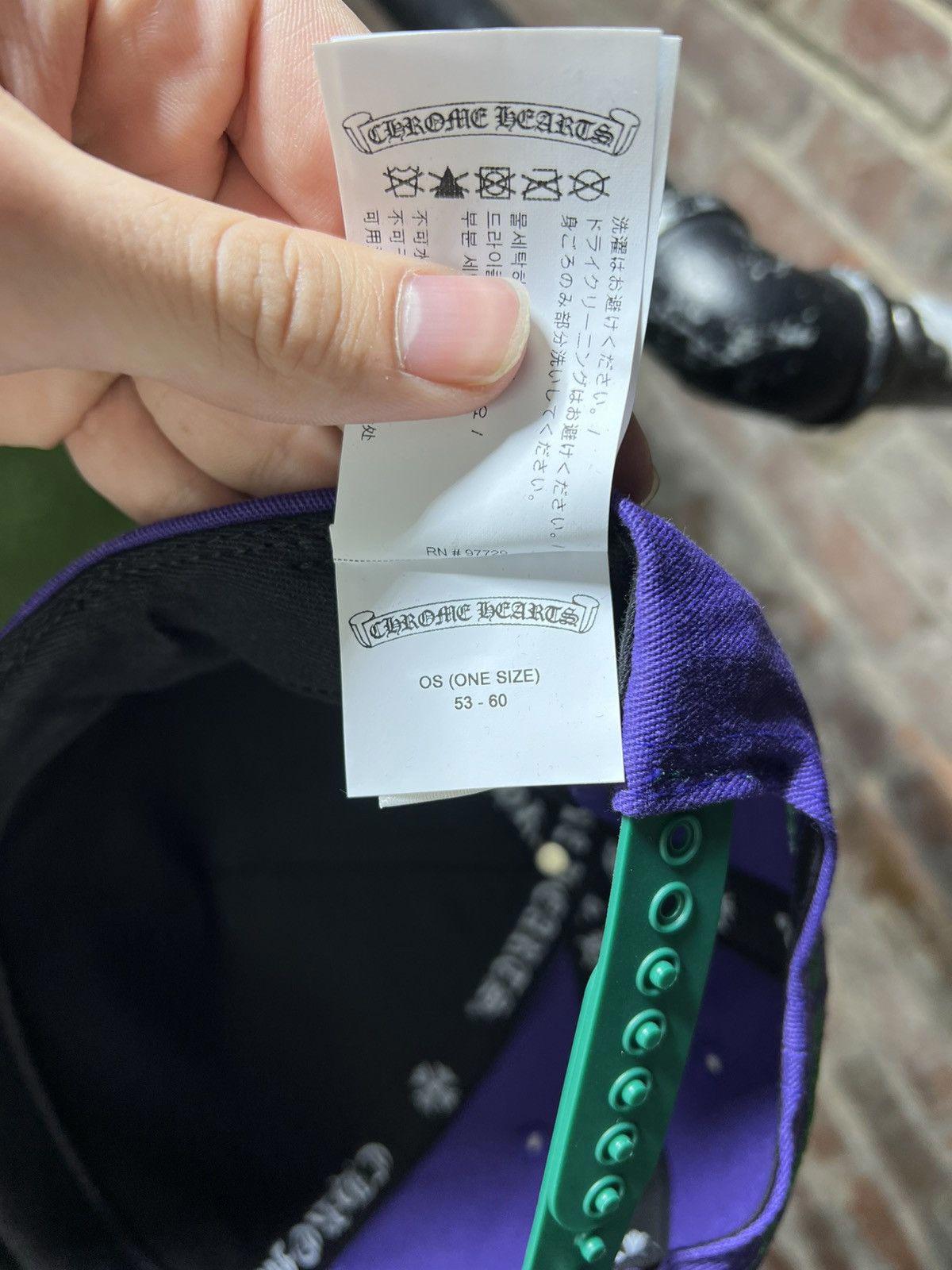 Chrome Hearts CH Baseball Snapback Purple Green