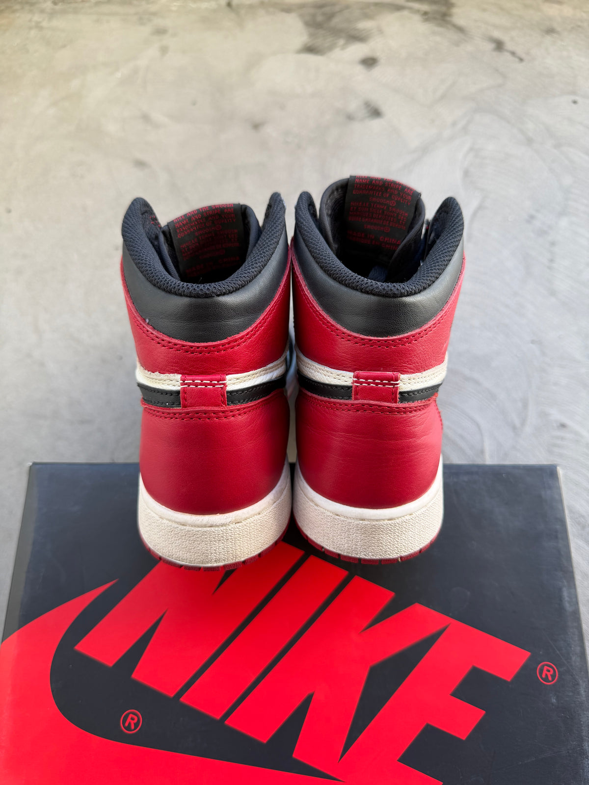 Jordan 1 Bred Toe Sz. 7
