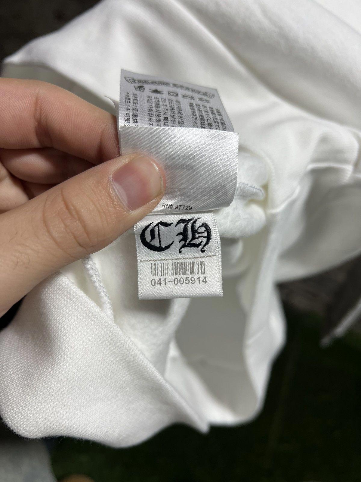 Chrome Hearts Neck Script White Crewneck Sz. M