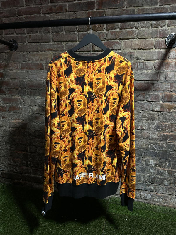 Bape Flames Crewneck