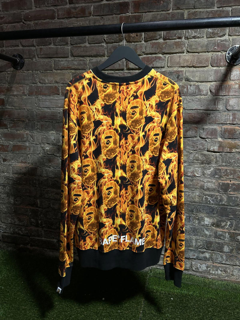 Bape Flames Crewneck