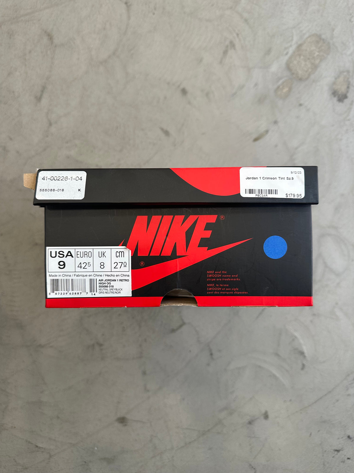 Jordan 1 Crimson Tint Sz. 9