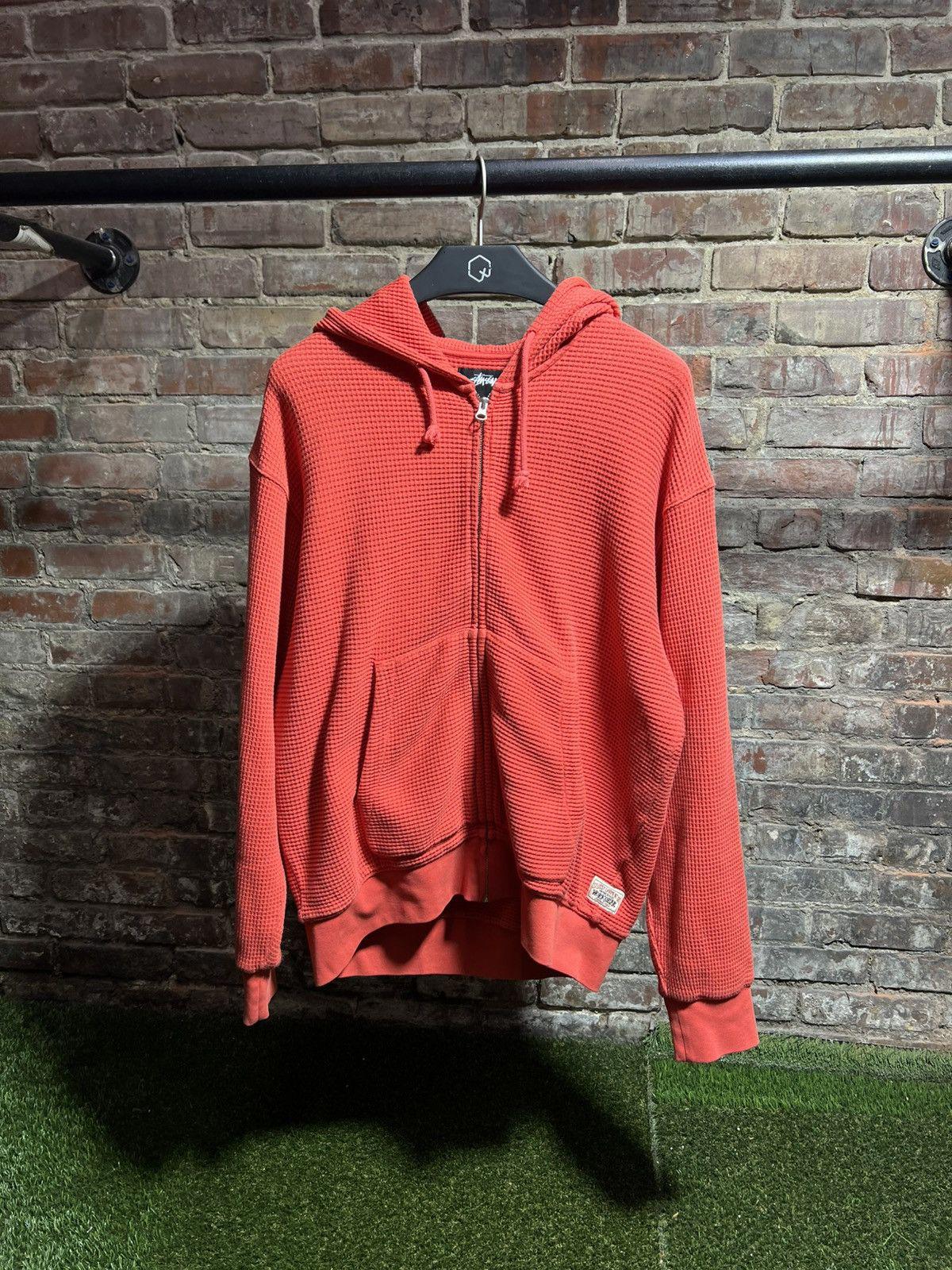 Stussy Double Layered Waffle Knit Zip-Up Sz. XL