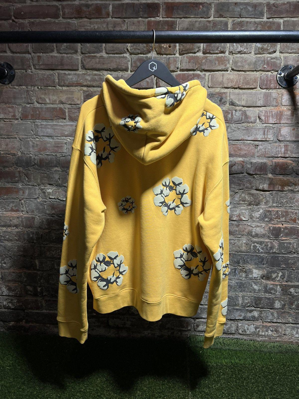 CPFM x Denim Tears Cotton Wreath Yellow Hoodie Sz. XXL
