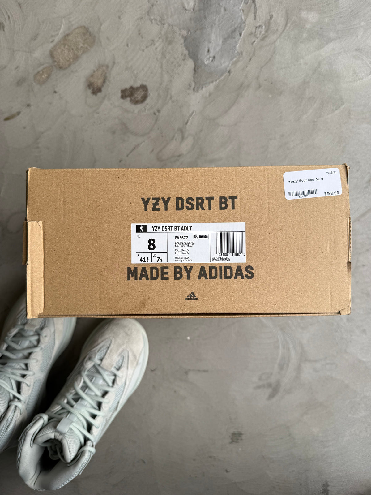 Yeezy Desert Boot Salt Sz. 8