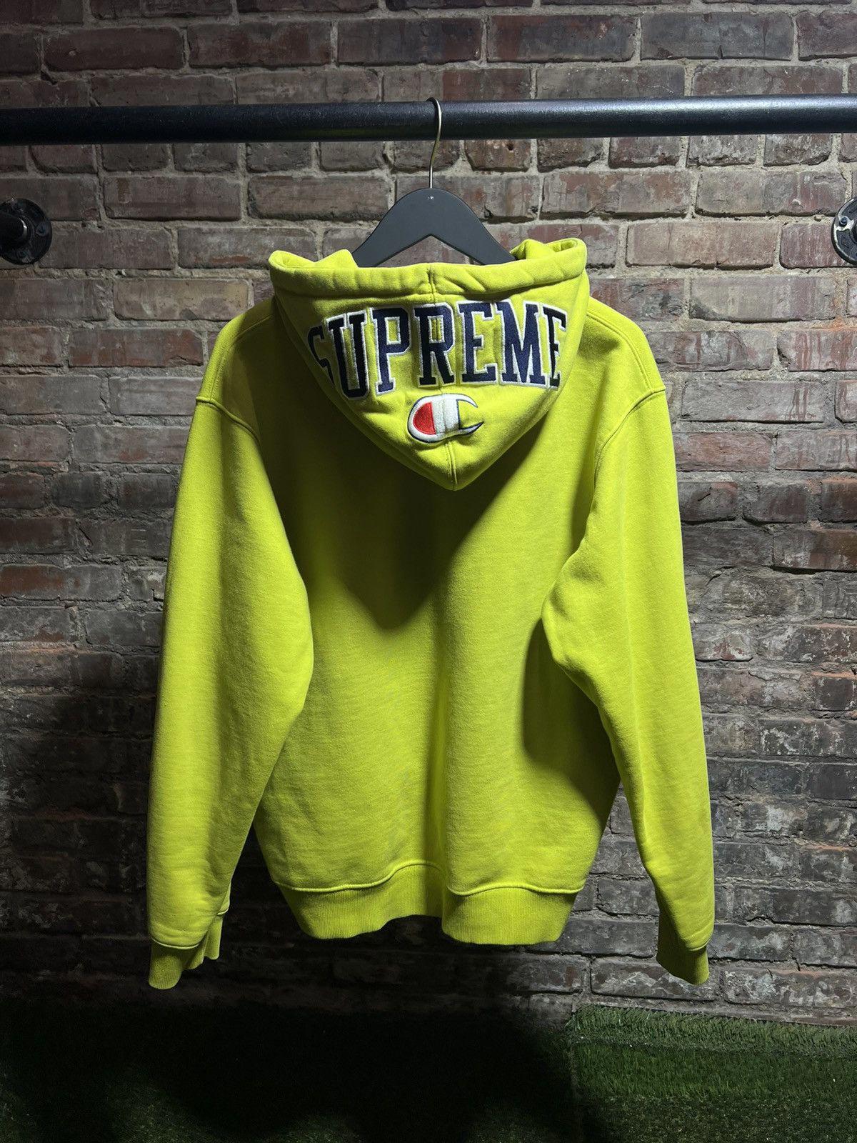 Supreme x Champion Hood Logo Neon Zip-Up Sz. XL