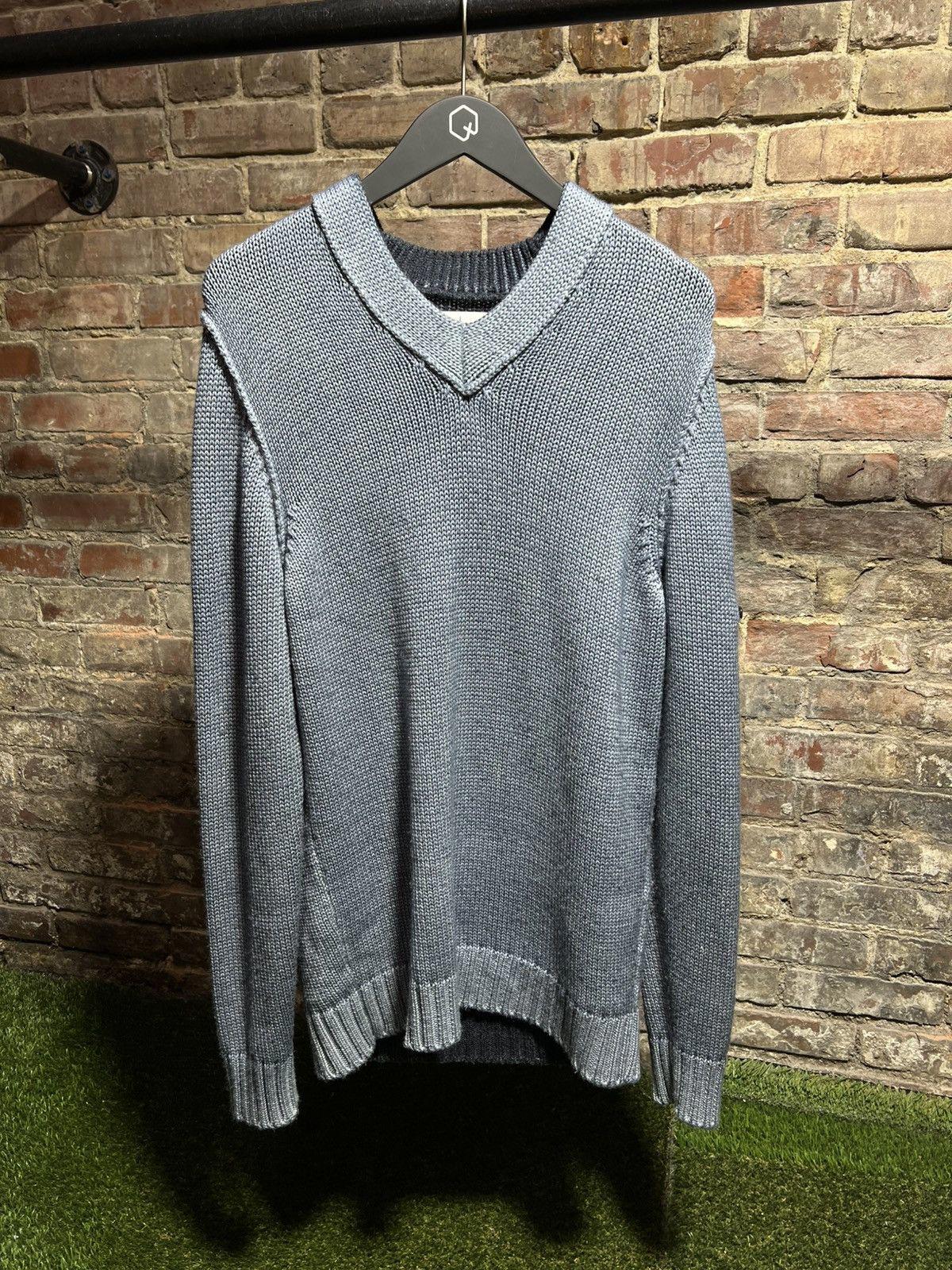 Stone Island Blue Pullover Knitted Sweater Sz. L