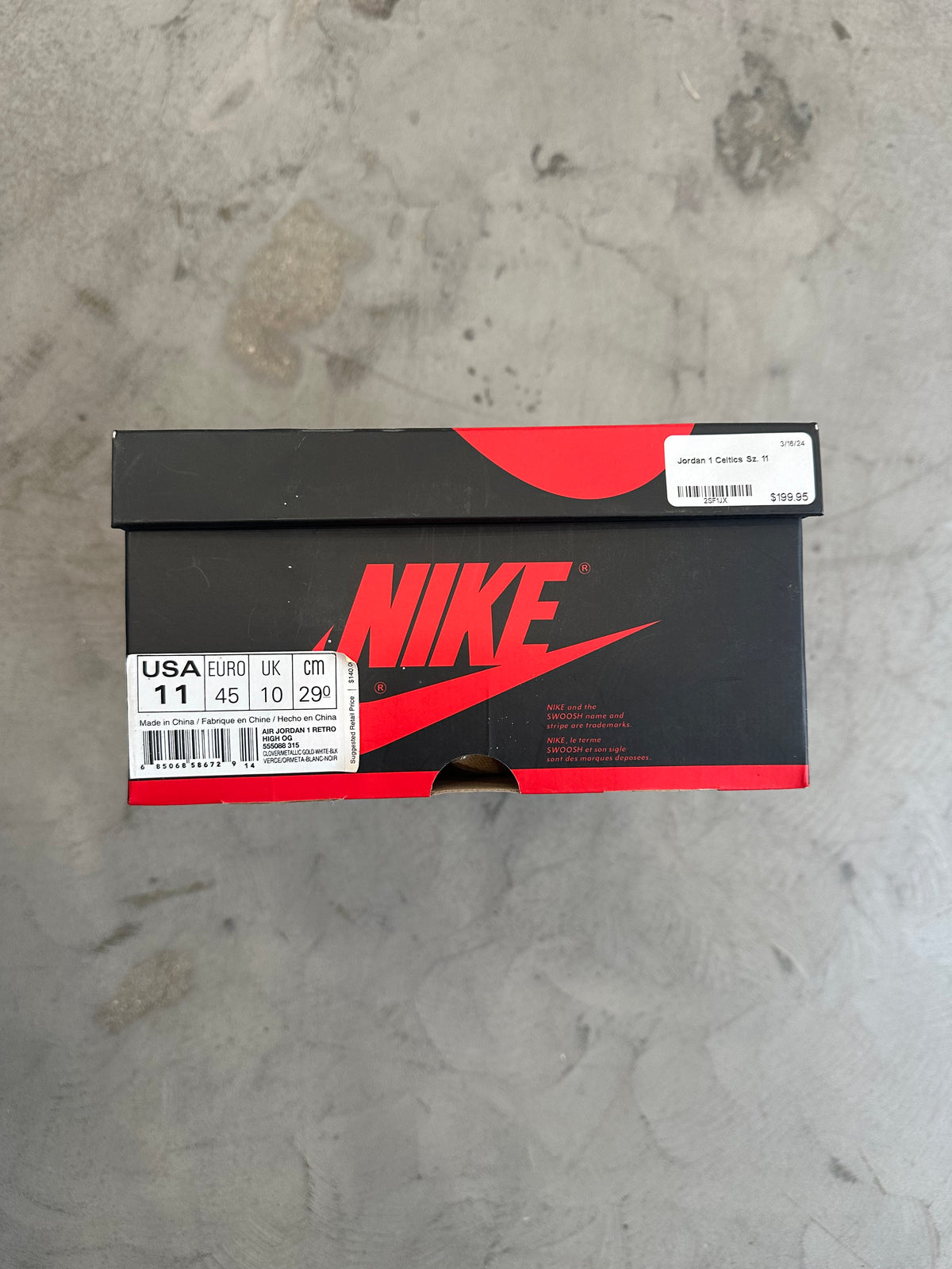 Jordan 1 Celtics Sz. 11