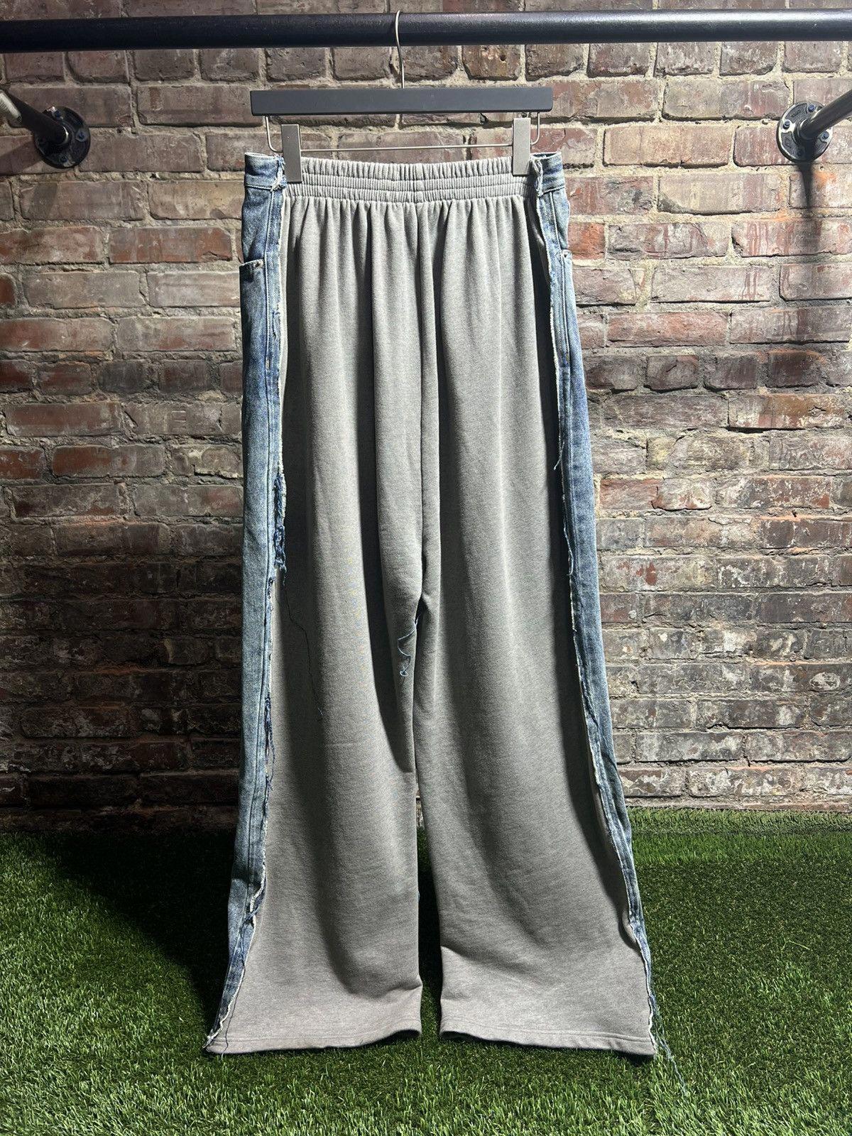 Balenciaga Hybrid Denim Sweatpants Sz. L