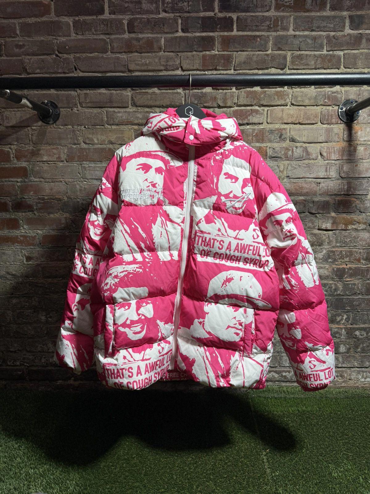 Thats A Awful Lot Of Cough Syrup Puffer Jacket Sz. XL