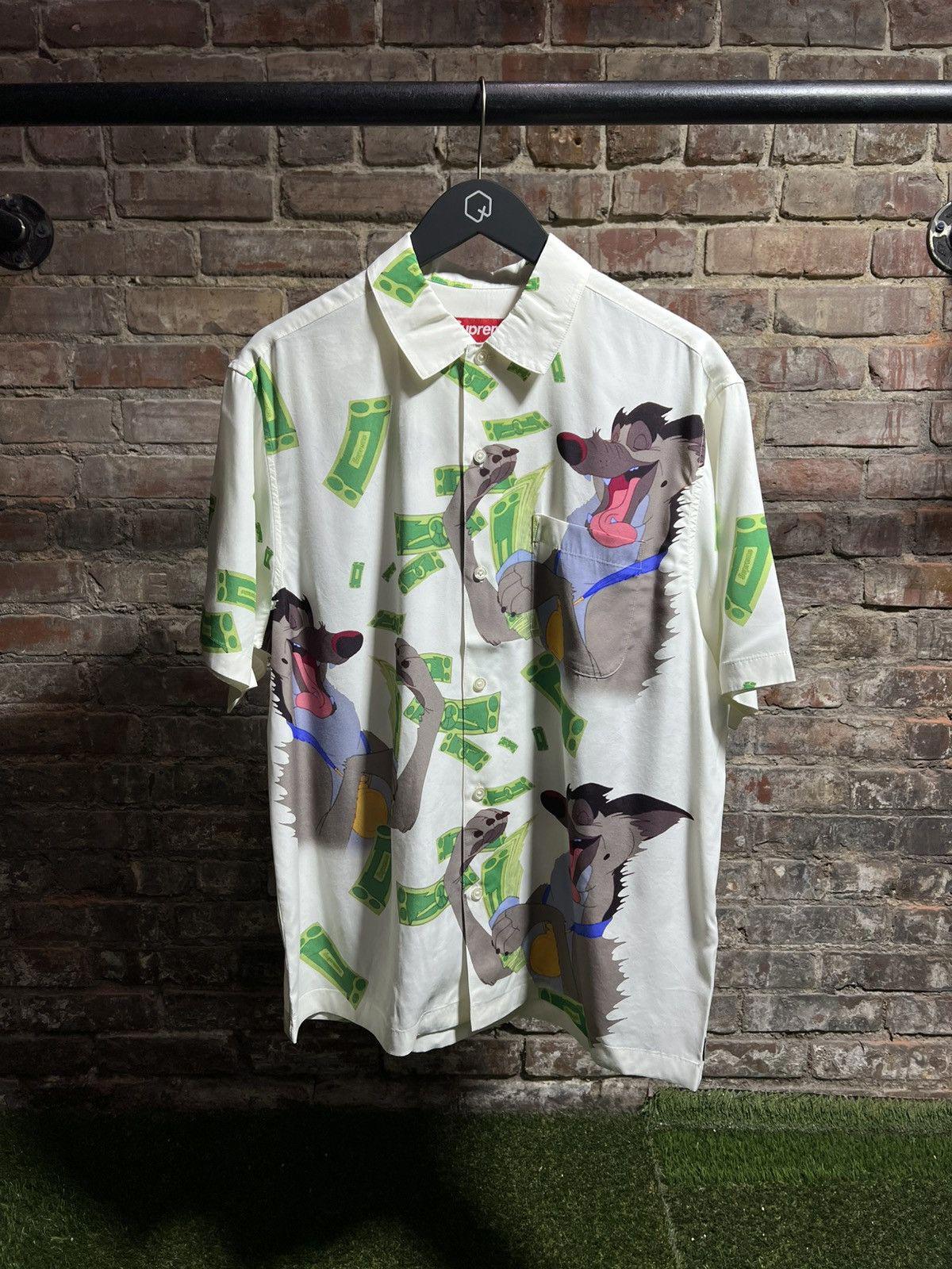 Supreme All Dogs Go To Heaven Button Up White Sz. M
