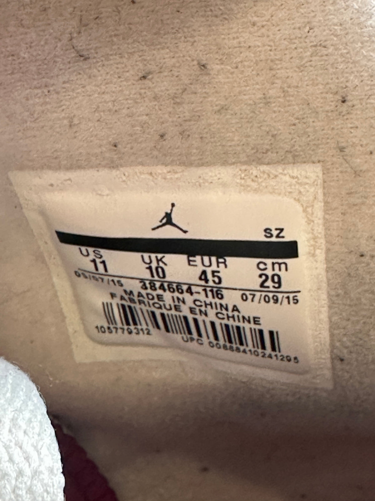 Jordan 6 Maroon Sz. 11