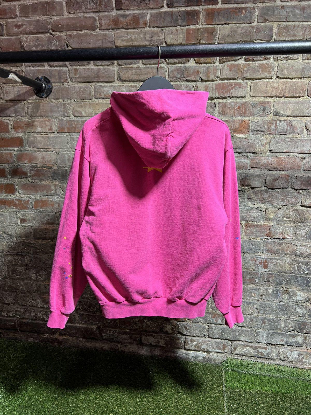 Sp5der Worldwide Hoodie Pink Sz. M