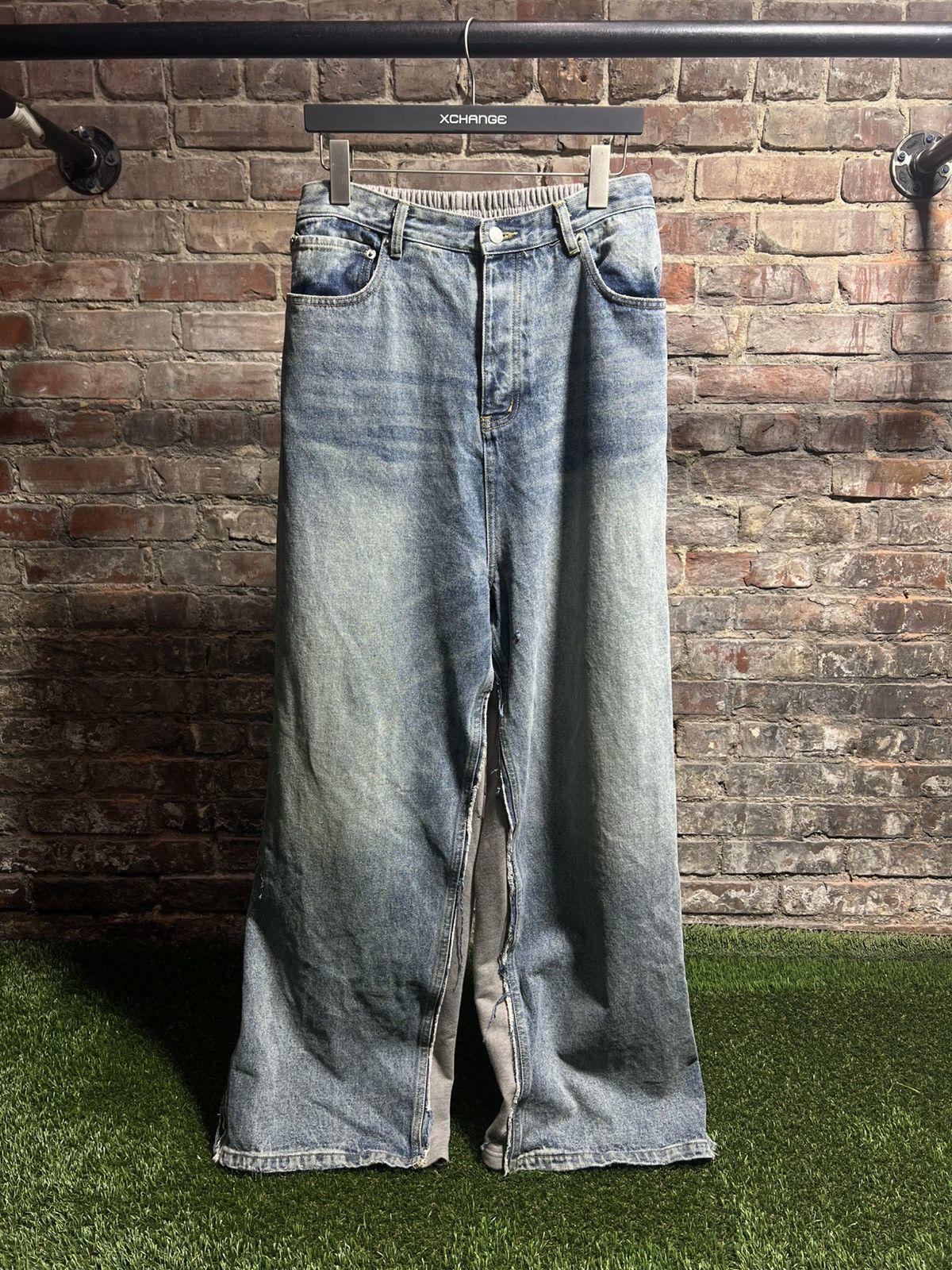 Balenciaga Hybrid Denim Sweatpants Sz. L