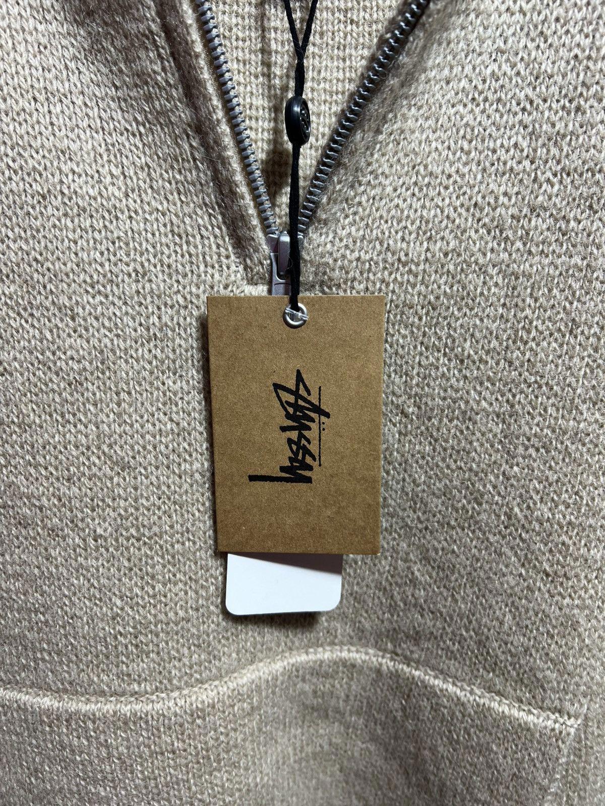 Stussy Knitted Quarter-Zip Hoodie Sz. M