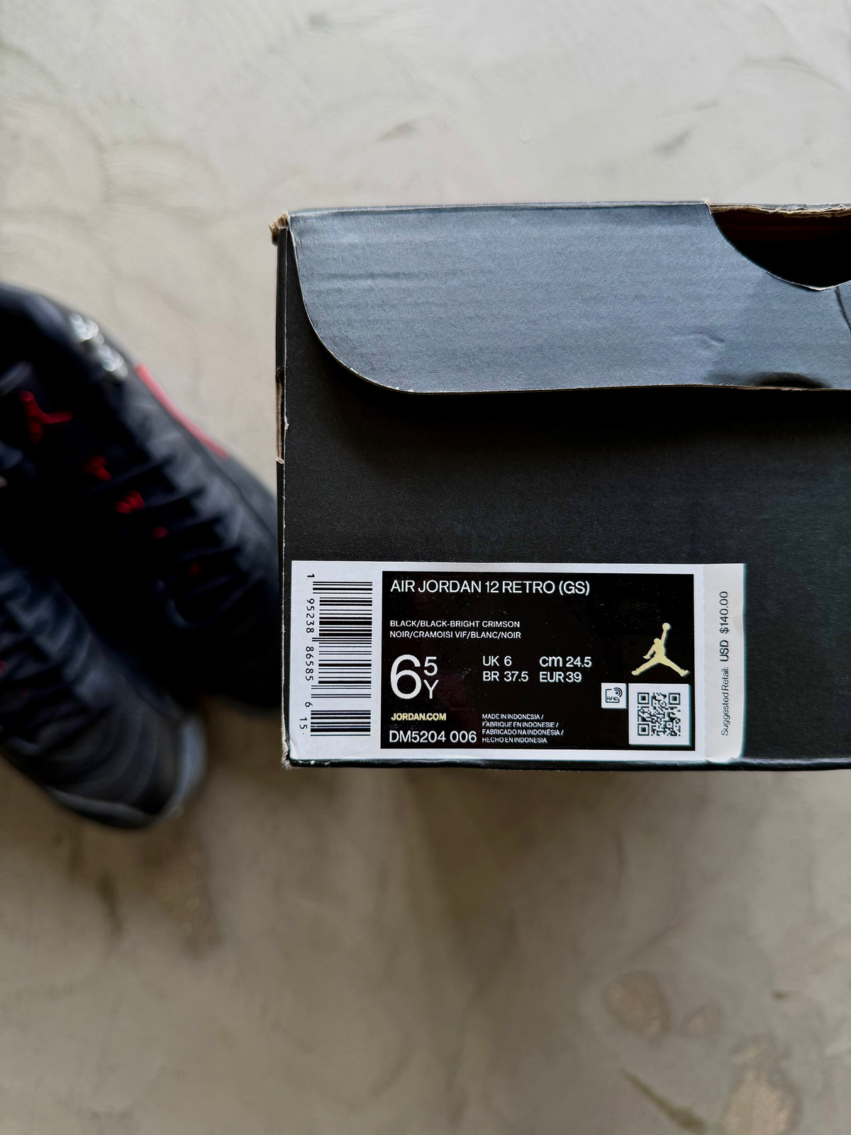 Jordan 12 Utility Black Sz. 6.5Y