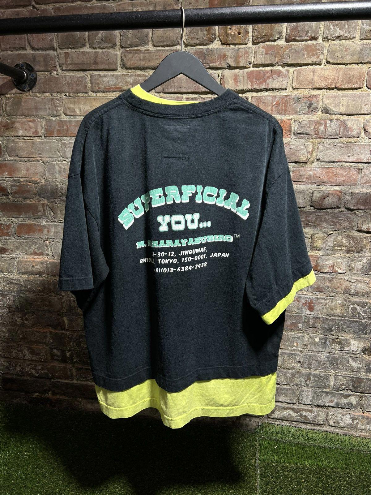 Maison Mihara Yasuhiro Double Layer Superficial Tee Sz. M