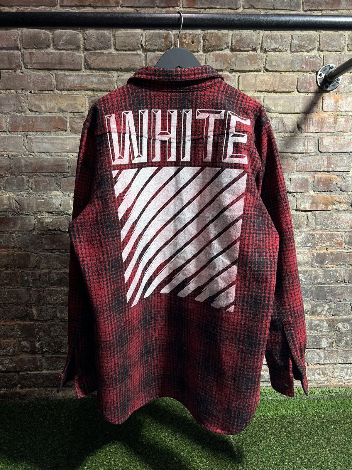 Off-White Flannel Sz. XL