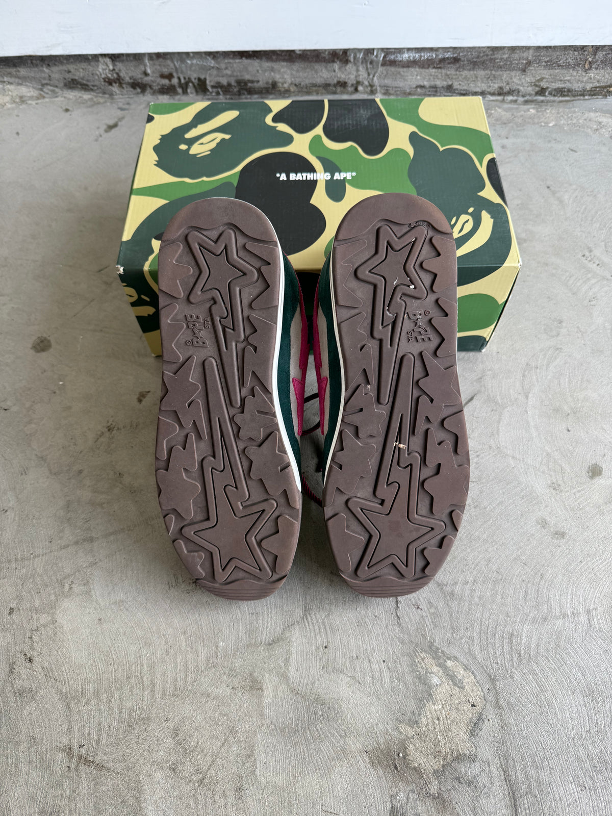 Bape Roadsta Green/Pink Sz. 11