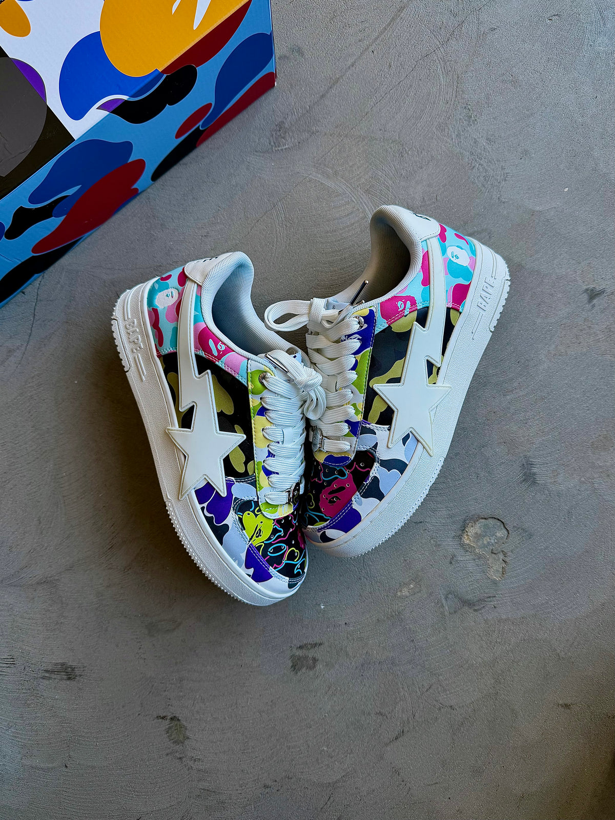 Bapesta Low Multi-Color Sz. 8.5