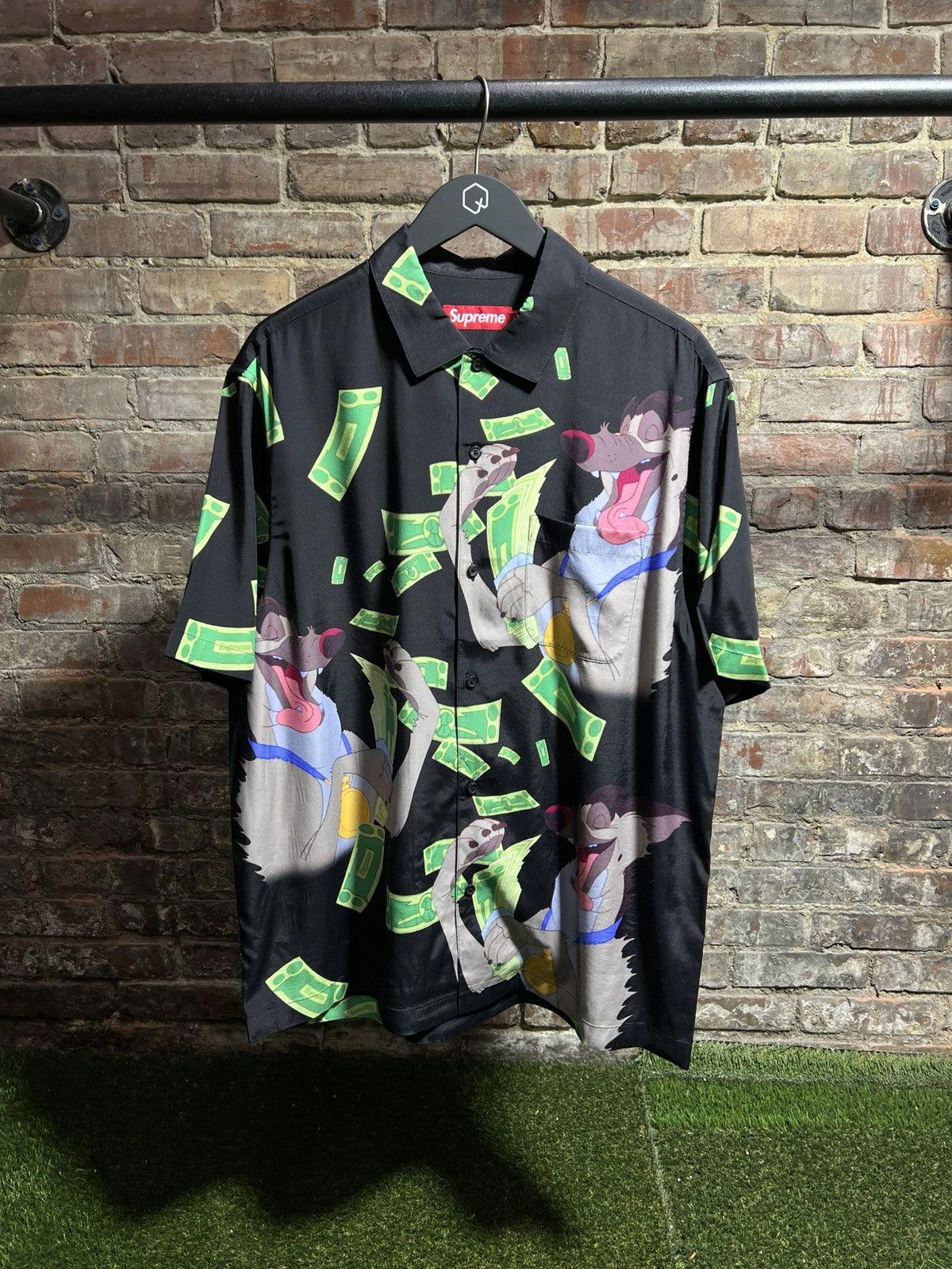Supreme All Dogs Go To Heaven Button-Up Black Sz. L