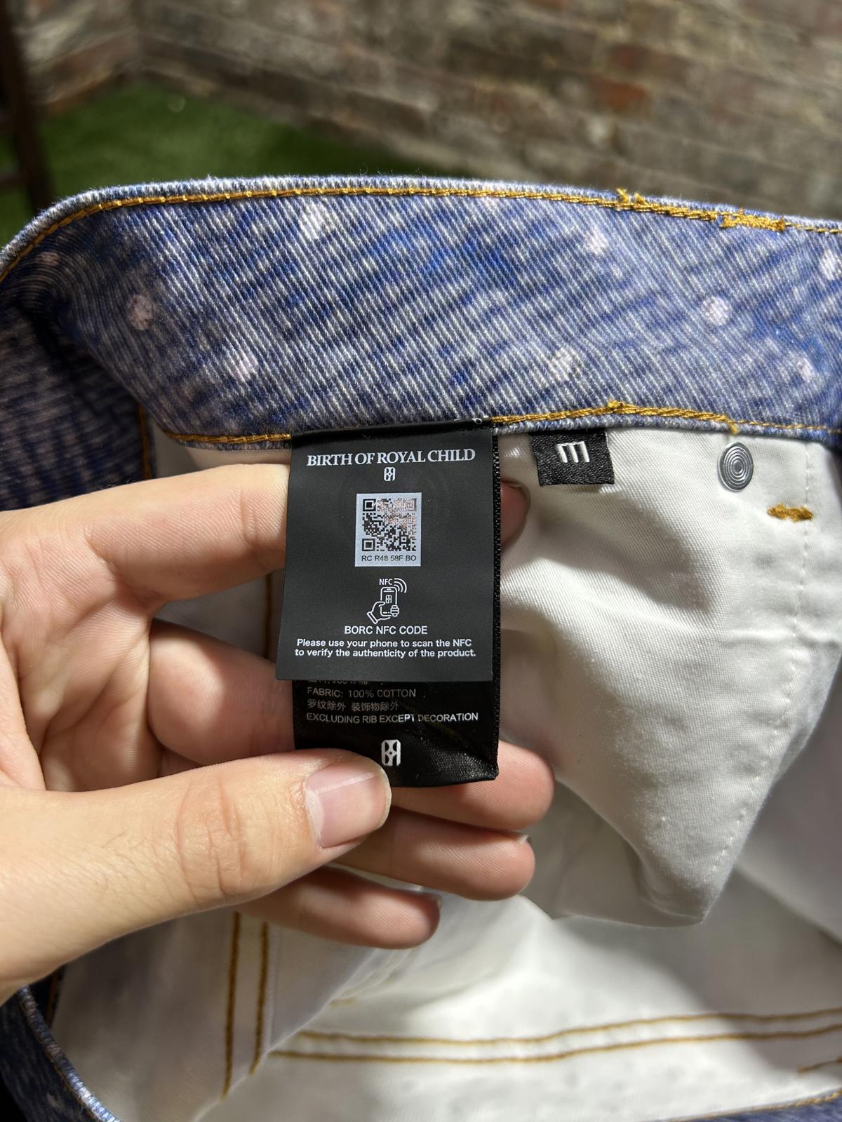 Birth of a Royal Child Diamond Blue Boro-Jeans