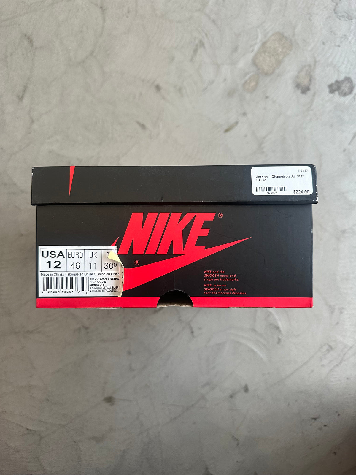 Jordan 1 All-Star Chameleon Sz. 12