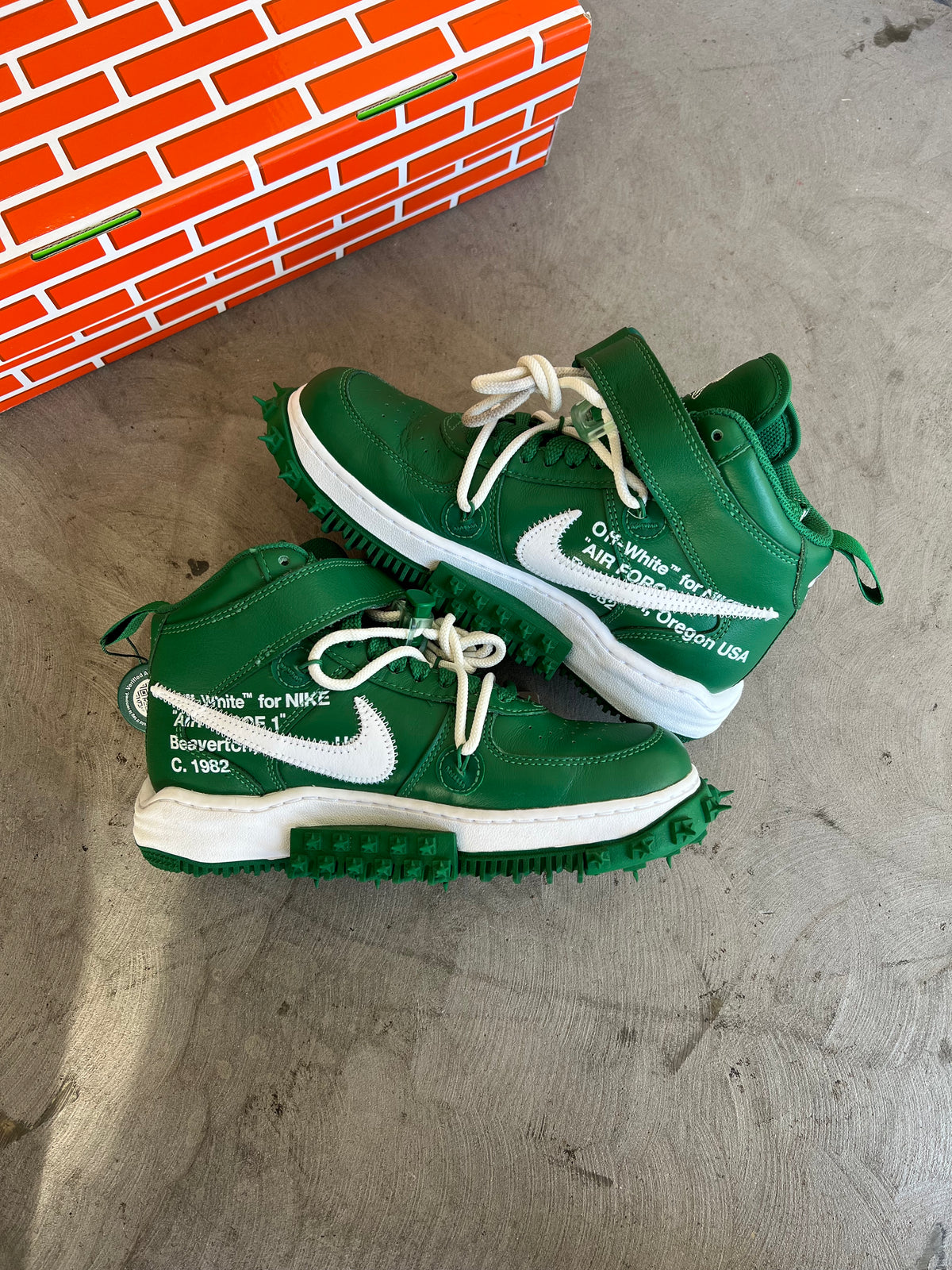 Off-White x Air Force 1 Mid Pine Green Sz. 8.5