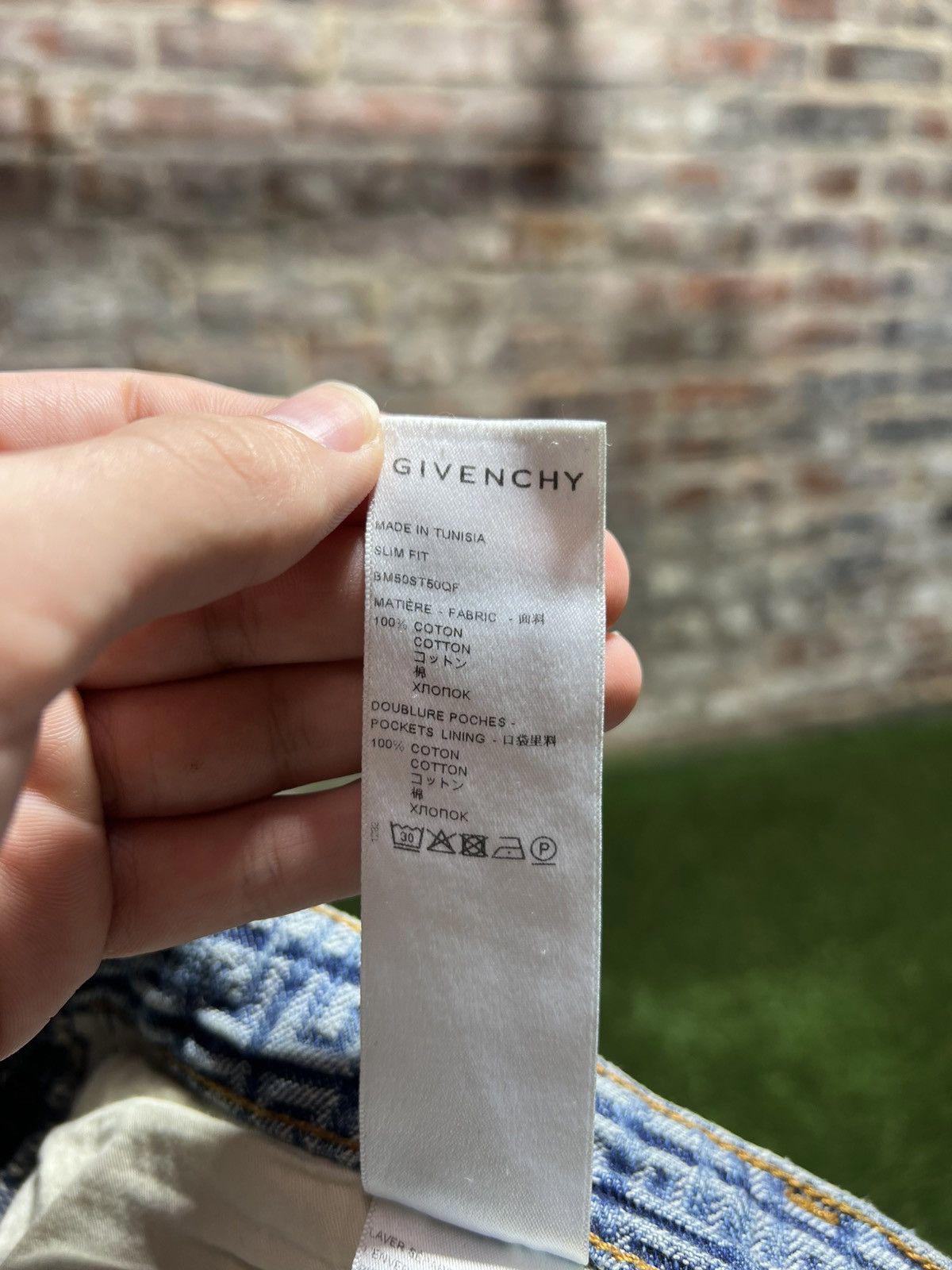 Givenchy 4G Jacquard Denim Jeans Sz. 33