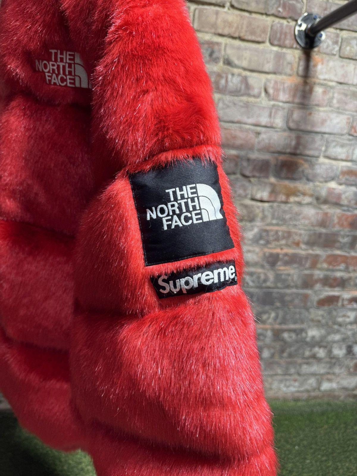Supreme x TNF Red Mohair Puffer Jacket Sz. L
