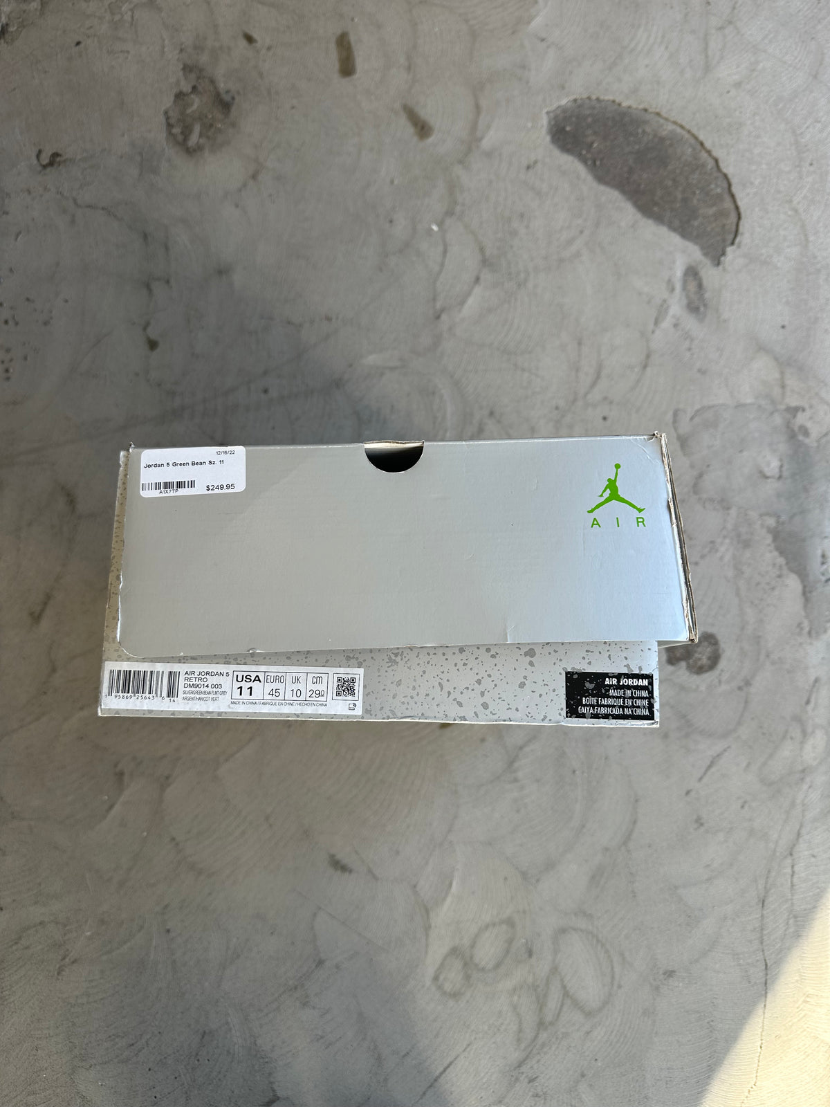 Jordan 5 Green Bean Sz. 11
