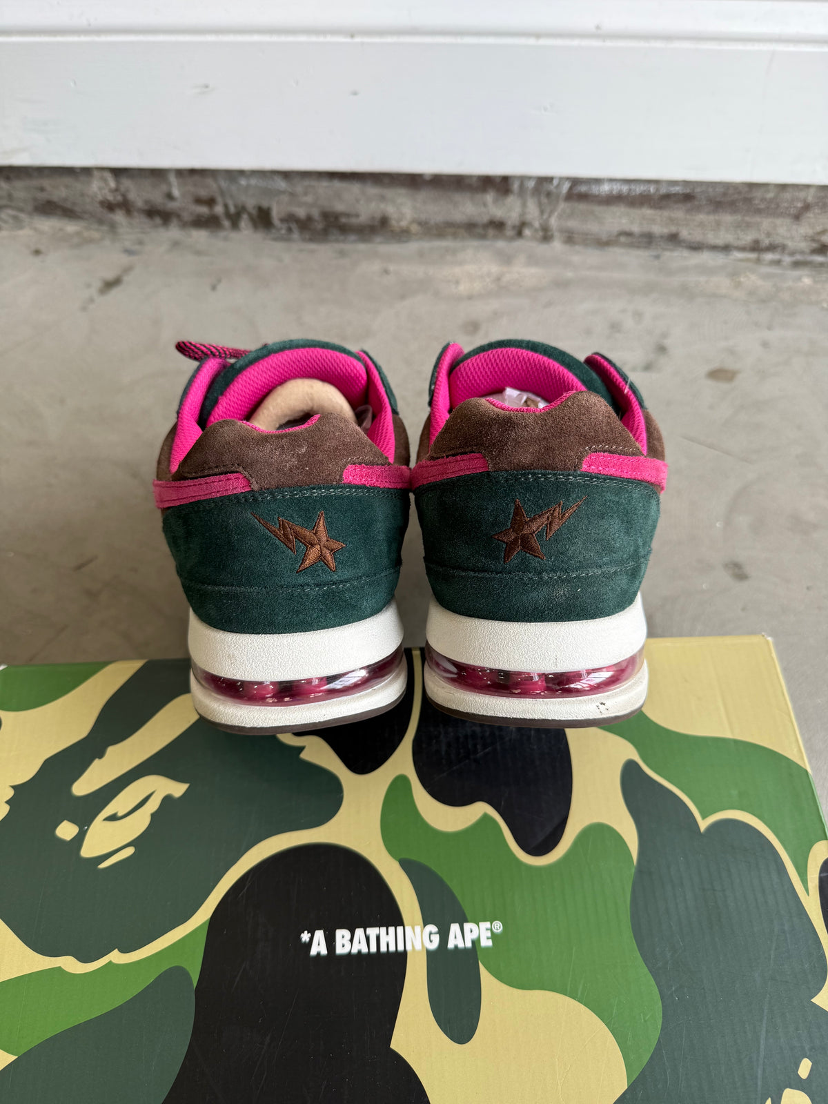 Bape Roadsta Green/Pink Sz. 11