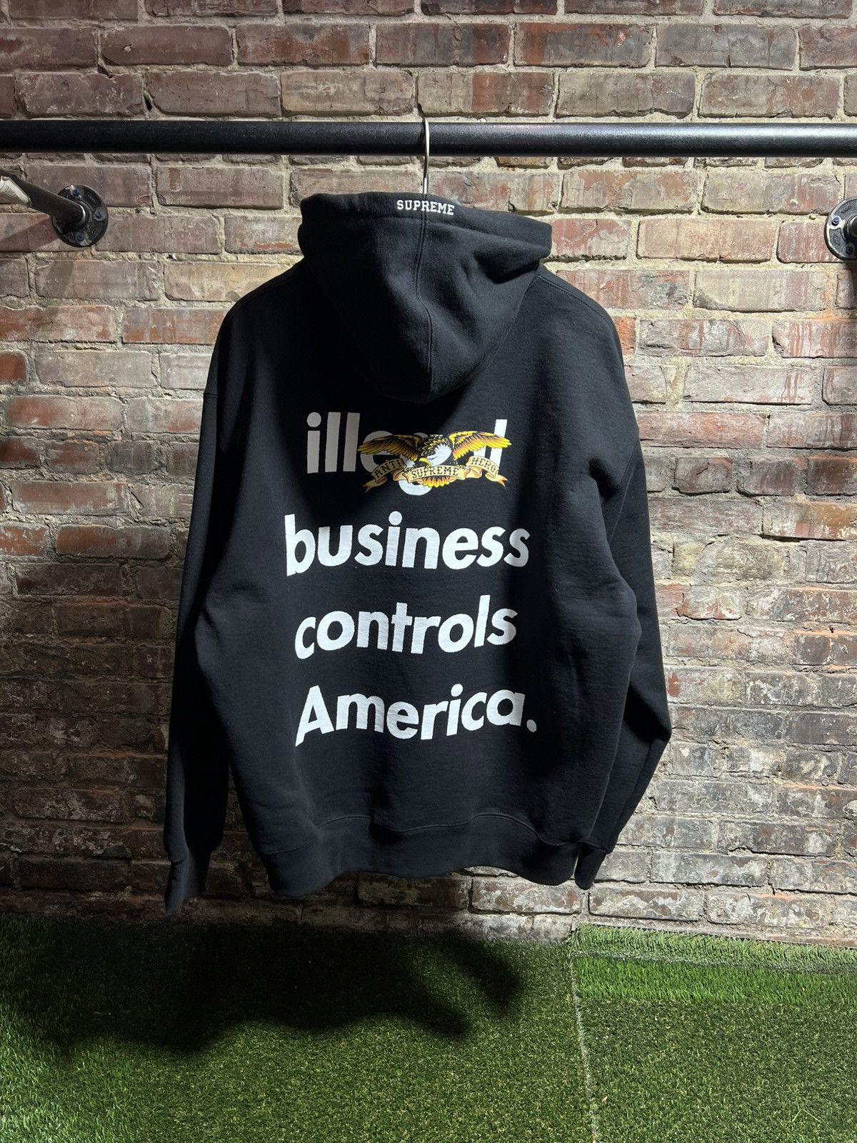 Supreme Antihero Hoodie Black Sz. XL