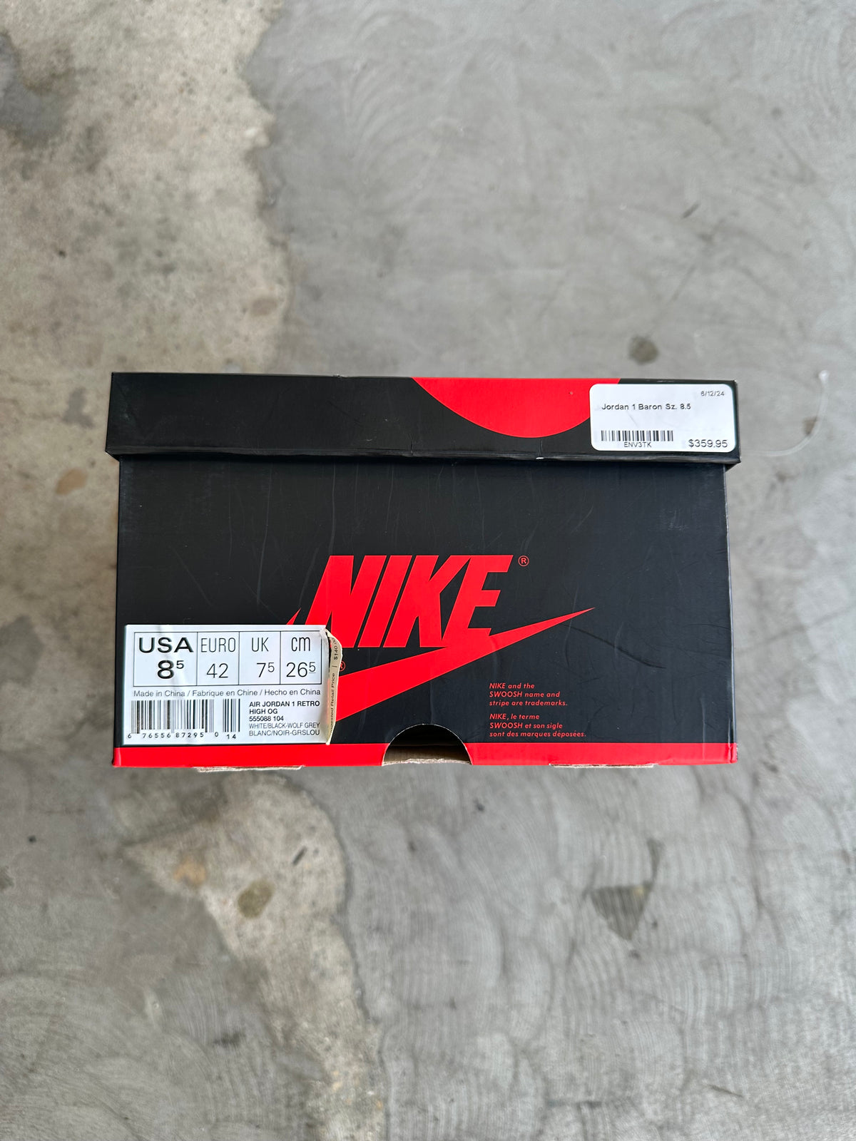Jordan 1 Baron Sz. 8.5