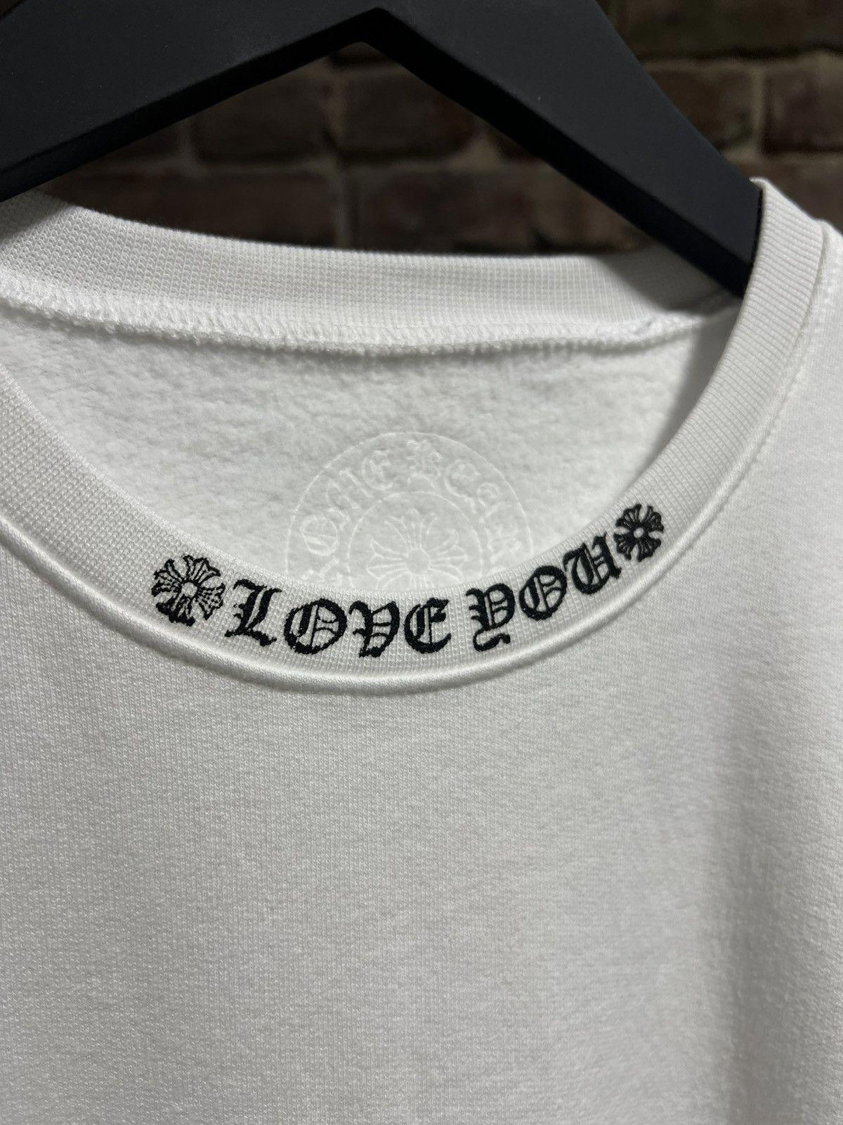 Chrome Hearts Neck Script White Crewneck Sz. M