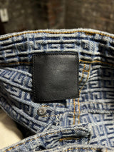 Givenchy 4G Jacquard Denim Jeans Sz. 33