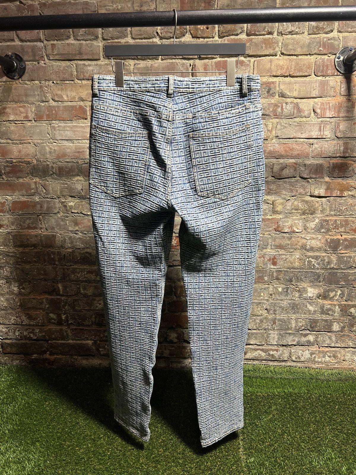 Givenchy 4G Jacquard Denim Jeans Sz. 33