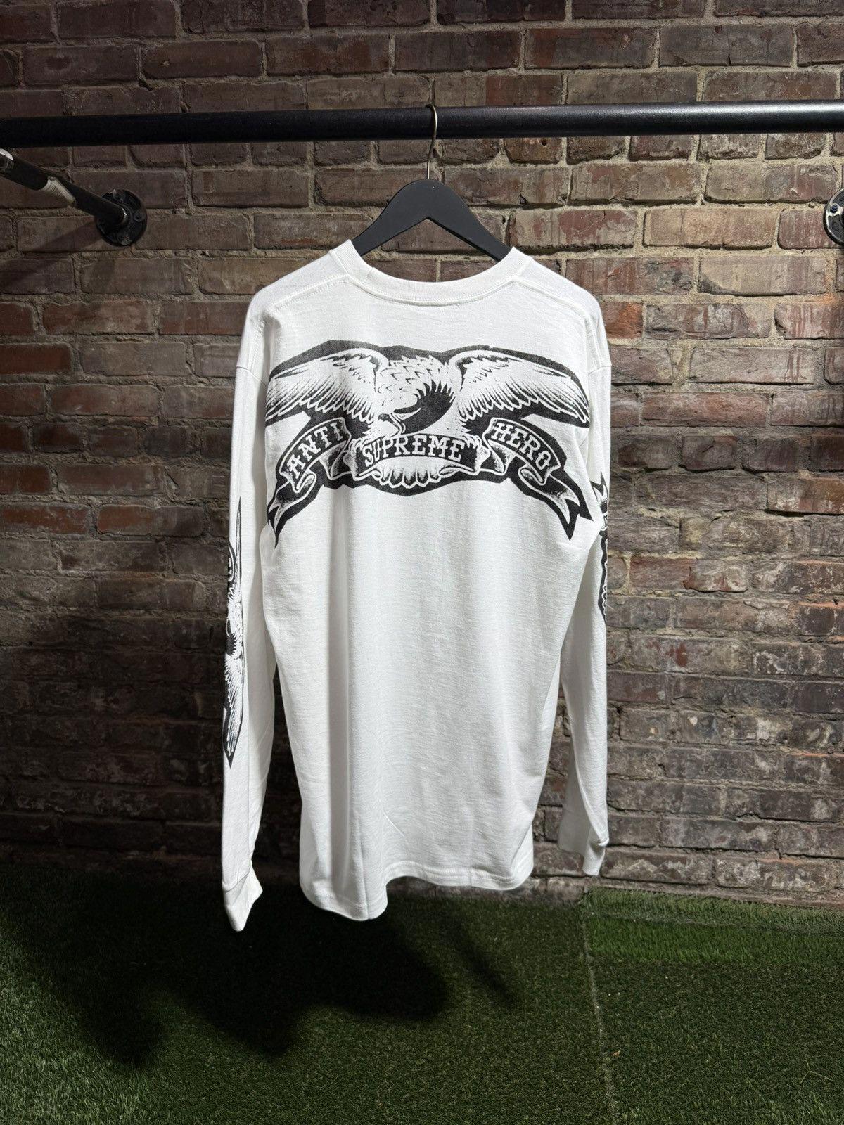Supreme Antihero Eagle L/S White Sz. L