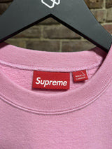 Supreme Pink Mini Box Logo Crewneck Sz. M