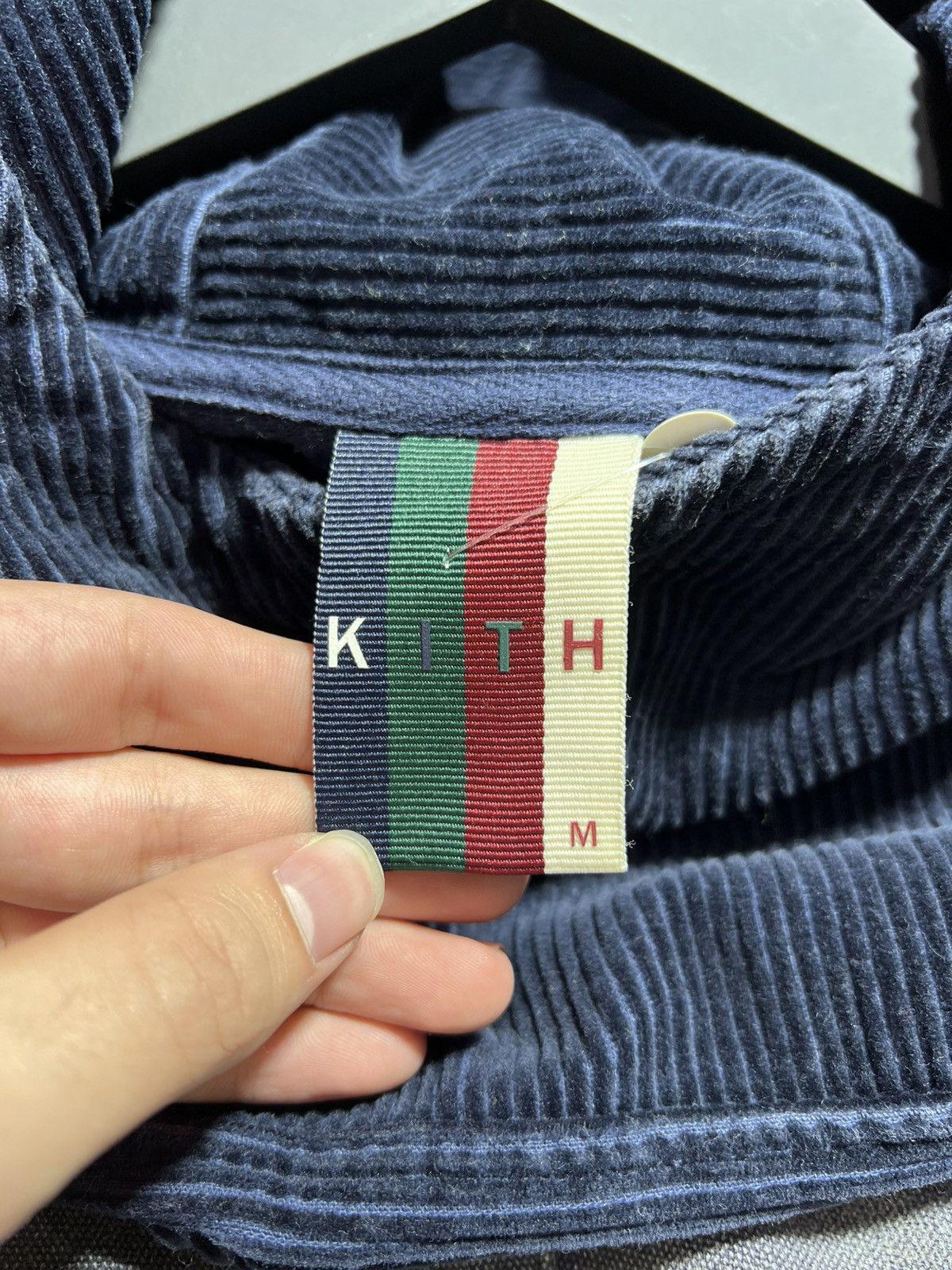 Kith Corduroy Navy Pullover Hoodie Sz. M